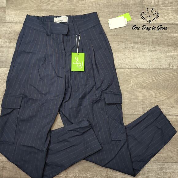 Sam Edelman Ella Pinstriped Pants Size 2 - Picture 1 of 6